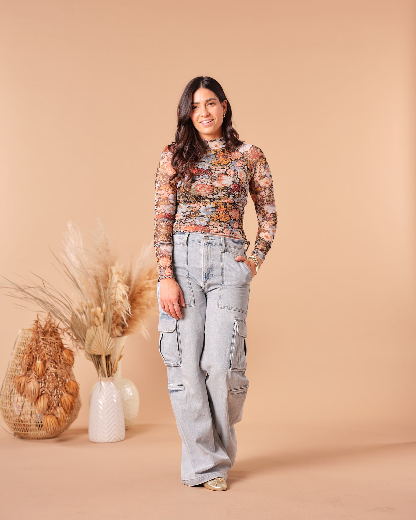 Forever Floral Sheer Top