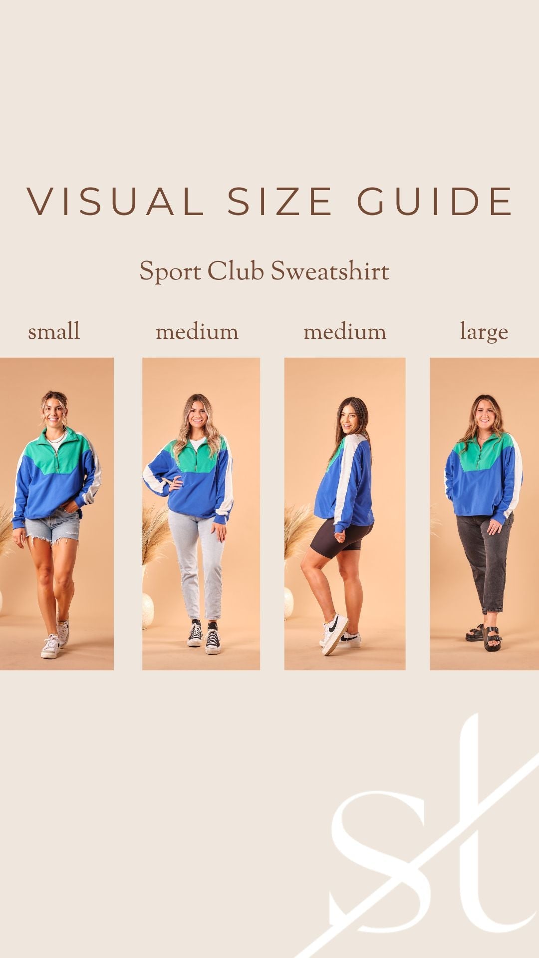*Pre Order Vintage Colour Block Sweatshirt