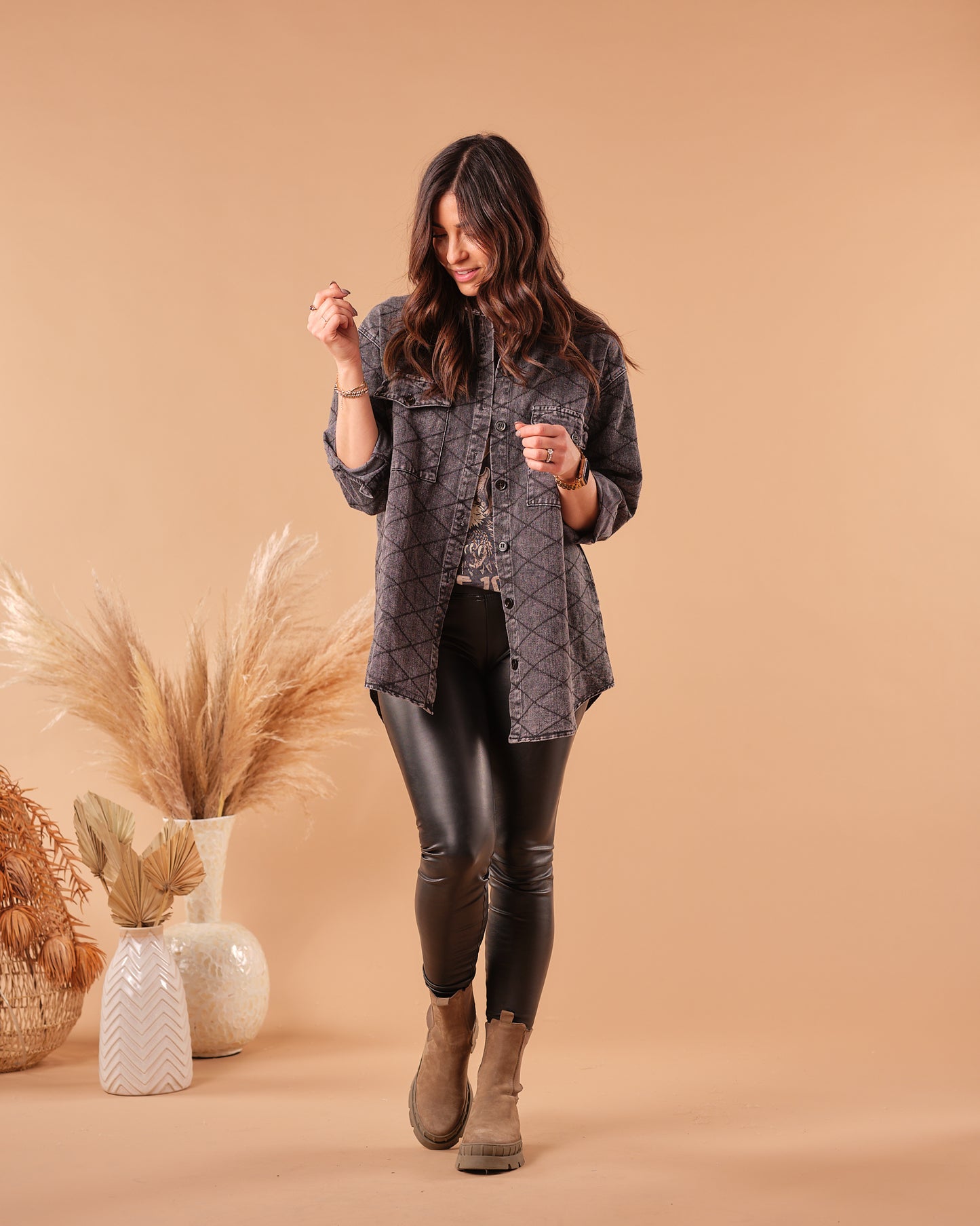 Catching Flights Denim Button Down