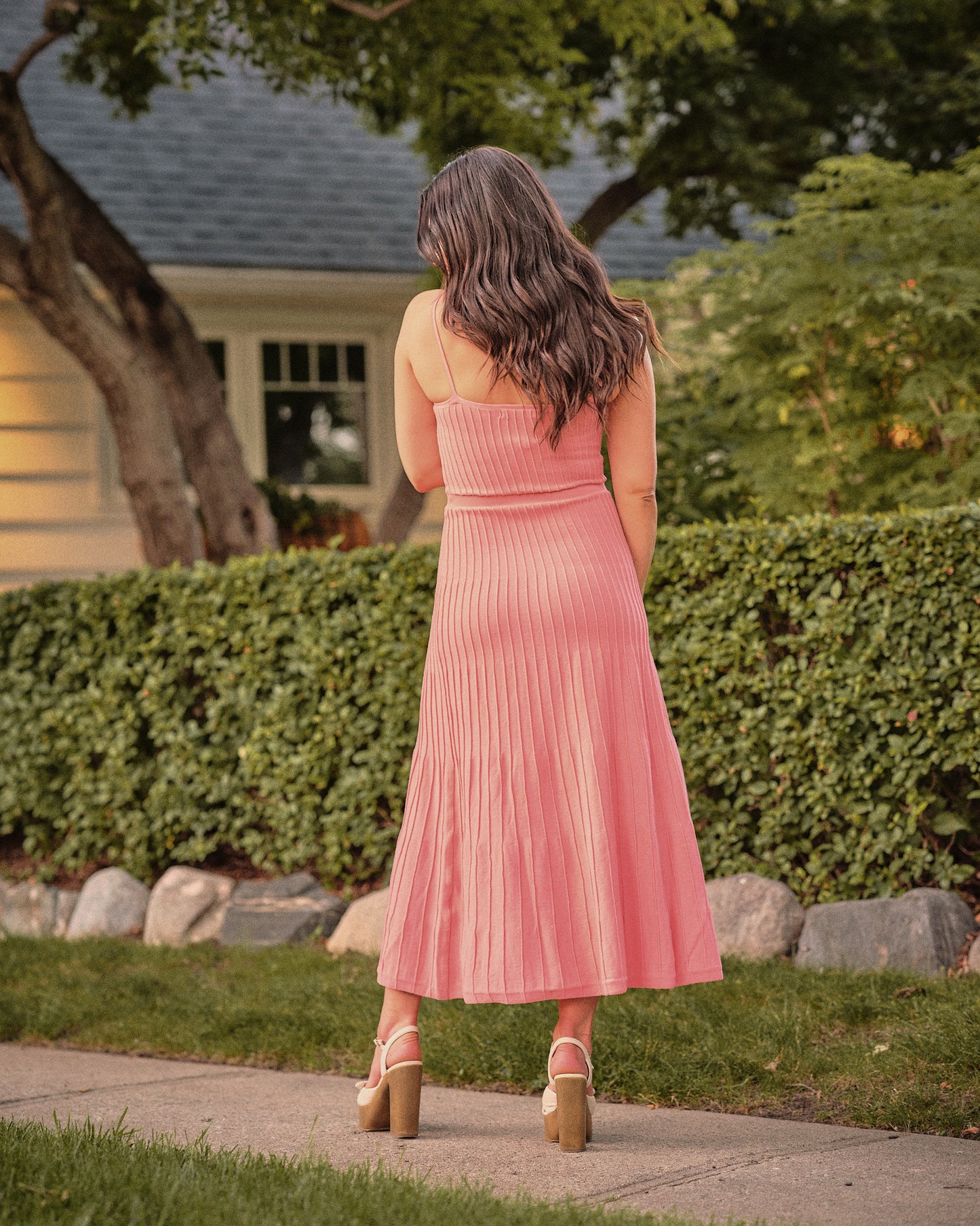 Coral Dreams Knit Dress