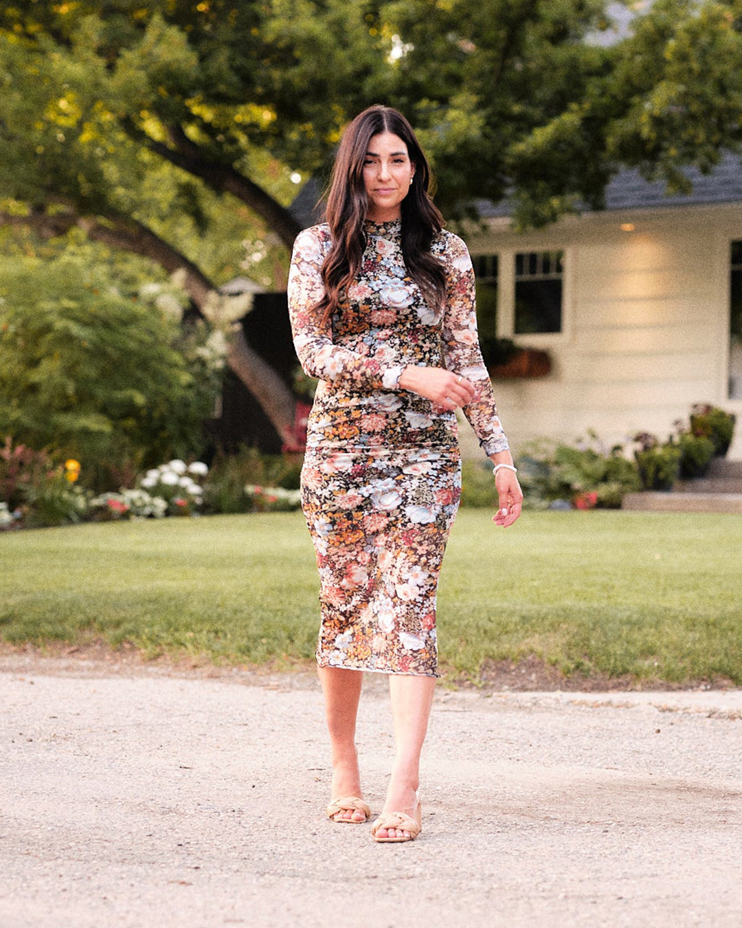 Forever Floral Midi Dress