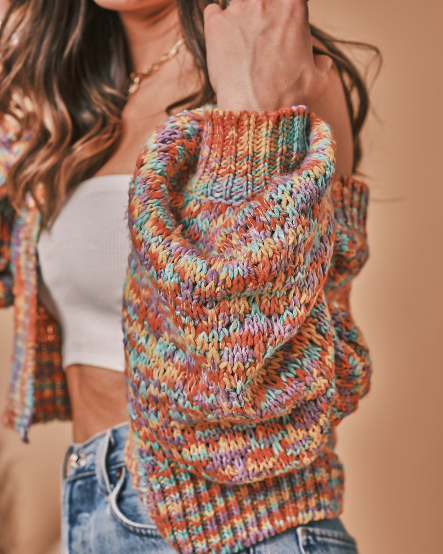 Confetti Cropped Cardi